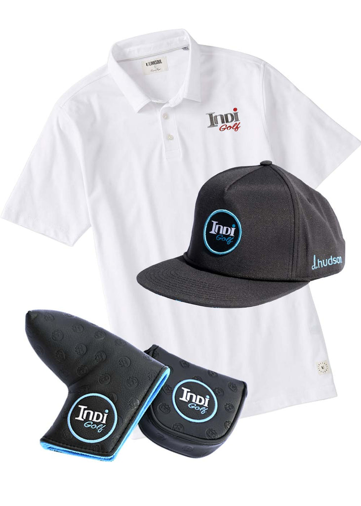indi-gear-hat-golf-teal-indigolf-headcover-blade-mallet-dhudson-polo